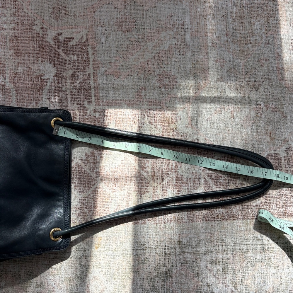 vintage Loewe shopper bag dark navy blue - Picture 7 of 8